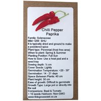 6 Degrees East Heirloom Veg Seeds - Pepper - Capsicum Annuum